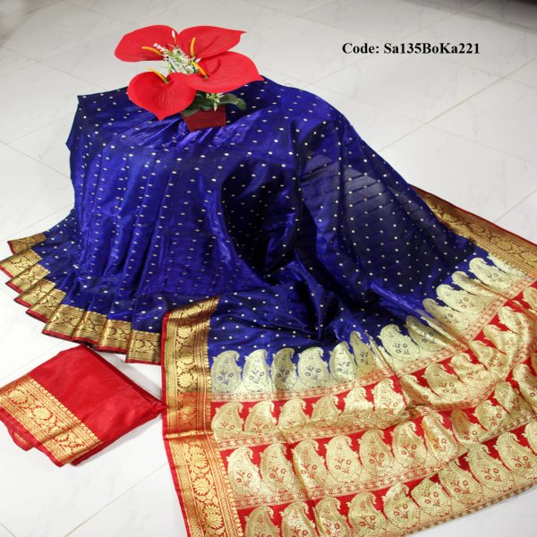 ইন্ডিয়ান হাজার বুটিক বেনারসি কাতান শাড়ি
