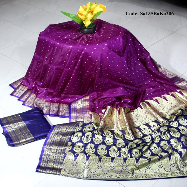ইন্ডিয়ান হাজার বুটিক বেনারসি কাতান শাড়ি