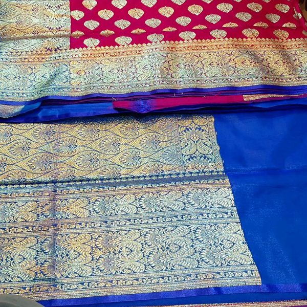 ইন্ডিয়ান বেনার‌সি কাতান শা‌ড়ি