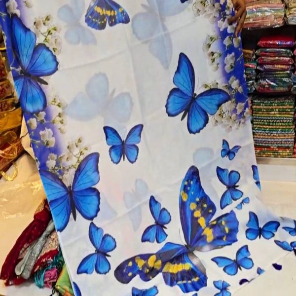 প্রিমিয়াম ভেজিটেবল চান্দিনী সিল্ক বাটিক শাড়ি
