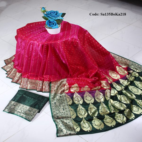 ইন্ডিয়ান হাজার বুটিক বেনারসি কাতান শাড়ি