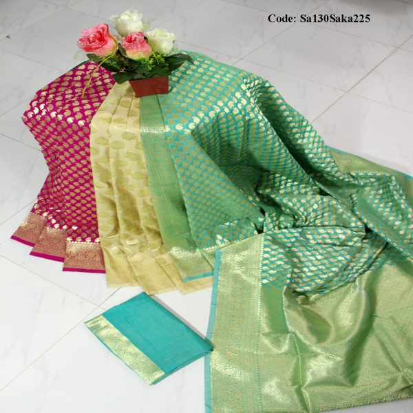 ইন্ডিয়ান সামার কাতান শাড়ি