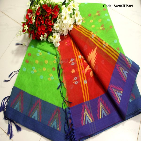তাঁত জামদানি মনিপুরি শাড়ি