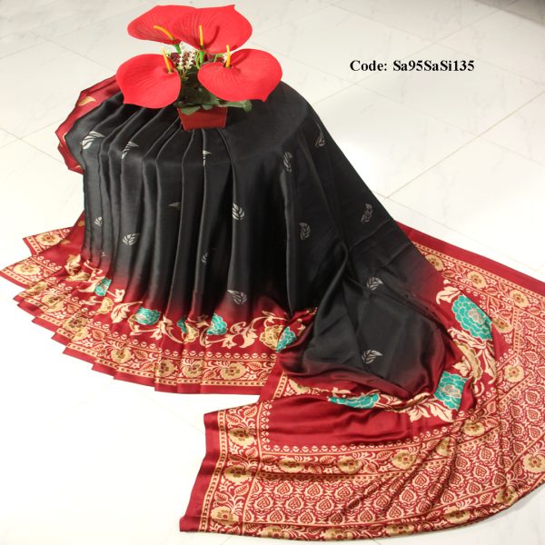 ইন্ডিয়ান সানজানা ব্রান্ডের সামু সিল্ক শাড়ি