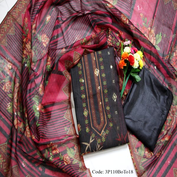 তসর বুটিক থ্রি পিস